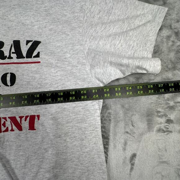 Vintage 90’s Alcatraz Psycho Ward Outpatient Light Grey Graphic T-shirt Size XL - Picture 6 of 6